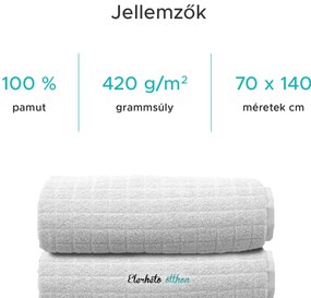Törülköző JERRY 70 x 140 cm fehér, 100% pamut