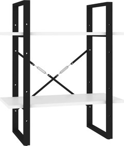 vidaXL kétszintes fehér szerelt fa könyvszekrény 60 x 30 x 70 cm