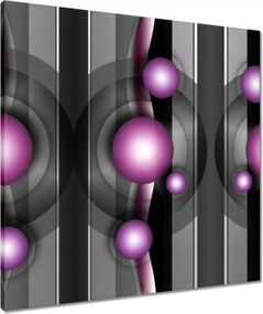 Våszonkép 60x60 Lila absztrakt