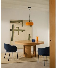 Narancssárga LED függőlámpa üveg búrával ø 38 cm Reig – Kave Home