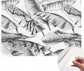 Öntapadós fotótapéta a konyhába Mosható Banán levelek 208x146 cm