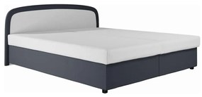 MALIA kárpitozott ágy rugós matraccal és tárolóval 160x200 szürke