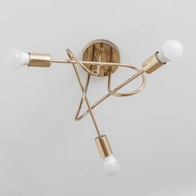 OXFORD felületre szerelt mennyezeti csillár 3xE27/15W/230V arany