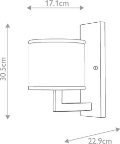 Hinkley lighting klasszikus fali lámpa hampton fehér sárgaréz elshk-hampton1-bb