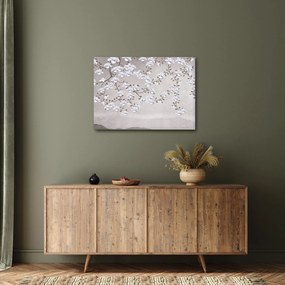 Kép - Virágok egy szürke tájon (70x50 cm)