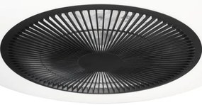 LED Dimmelhető mennyezeti lámpa ventilátorral ARIA LED/38W/230V fekete/fehér + távirányító