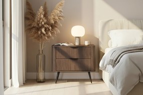 Edrin éjjeliszekrény 63 cm fiókokkal - dunin tölgy / fekete