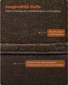 Kutyaágy, kivehető huzattal, l-es méret, barna | feandrea