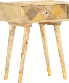 vidaXL tömör mangófa éjjeliszekrény 43 x 30 x 58 cm