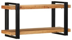 fali polc 90x33x45 cm tömör fa akácfa