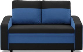 Hewlet kanapé, szövet anyag, fekete - kék