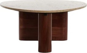 Barna dohányzóasztal 72x90 cm Mahelona – Light &amp; Living