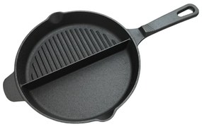 Cattara 13061 Grillserpenyő fogantyúval Duo öntöttvas, átmérő 25 cm