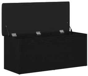 Tárolópad Fekete Tölgy 100x40x45 cm Mérnöki Fa