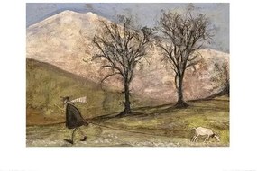 Sam Toft - Walking with Mansfield Festmény reprodukció, Sam Toft, (40 x 30 cm)