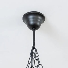 Brilagi - Láncos csillár TIMONA 4xE14/40W/230V, átm. 50 cm, bükk/dió