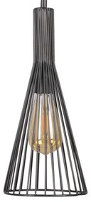 Csillár zsinóron TIANA 3xE27/20W/230V fekete