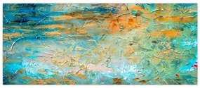 A kék absztrakció képe (120x50 cm)