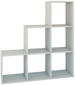 Drohmo Step 3X3 polc, 115x115x30 cm, fehér