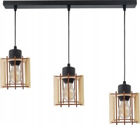 Függő Lámpa Túlnyúlás mennyezeti csillár Loft Fa 3