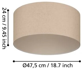 Eglo 900858 - Mennyezeti lámpa FENIGLIA 1xE27/40W/230V