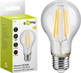Led izzó Filament teljesítménnyel 11W nagy menetes E27 2700K meleg Goobay D osztály