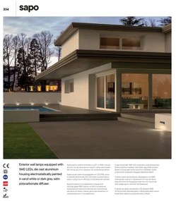 Redo 90072 - LED Kültéri fali lámpa SAPO 1xLED/5W/230V IP65