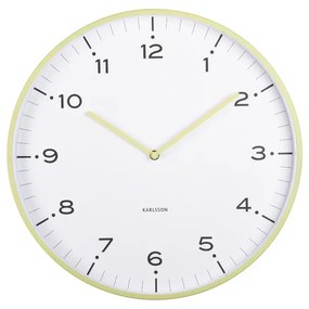 Karlsson 6011GR design falióra, sárga, átmérő 40cm