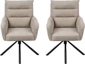 AVENBERG TESSA Forgó étkezőszék szett - 2 db, bézs
