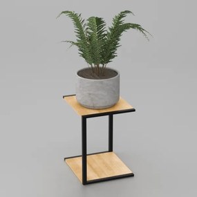 Virágállvány 40x30x34 cm fekete