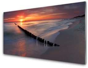 Üvegkép Strand, tenger, táj 100x50 cm