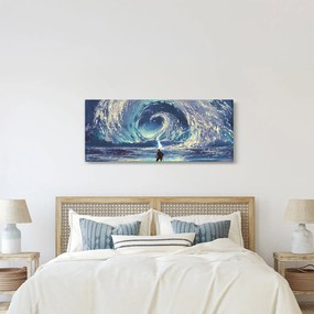 Kép - Illusztráció egy lándzsás fiúról (120x50 cm)