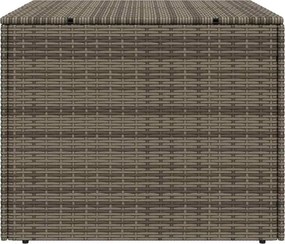 vidaXL szürke polyrattan kerti tárolóláda 291 L