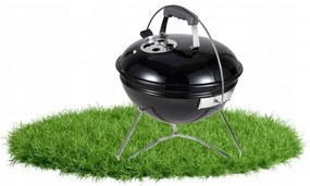 Aldotrade faszenes grill, lábakkal és fedéllel, 37x 28/44 cm