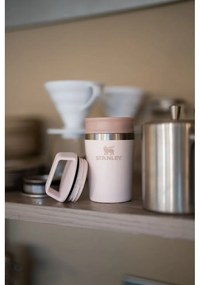 Világos rózsaszín rozsdamentes acél termobögre 230 ml Café-To-Go Travel Mug Rose Quartz – Stanley