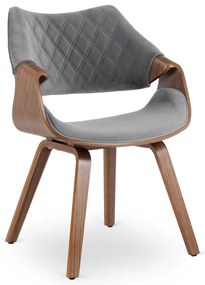 Szürke Bársony Étkezőszék. LUISE