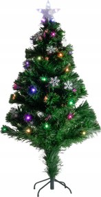 Műkarácsonyfa 120 CM Led Lámpákkal, Műanyag, Többszínű