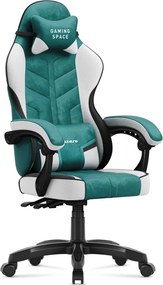 Force Gamer szék, forgó, ergonomikus, zöld
