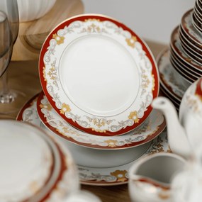 TEMPO-KONDELA GARIDA TYP 2, étkészlet, 57 db-os szett, porcelán