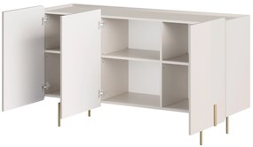 Malmi komód 150 cm - kasmír / arany lábak