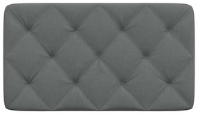 sötétszürke szövet fejtámla párna 90 cm