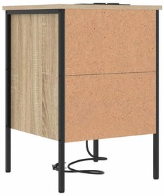 Éjjeli Szekrények 2 pcs sonoma tölgy 42 x 41 x 61 cm Faanyag