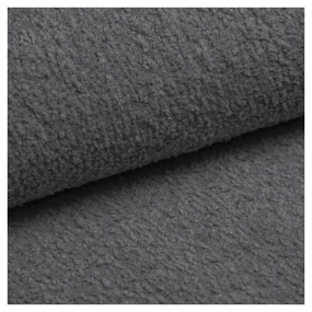 Sötétszürke buklé sarokkanapé (bal oldali) Ariella – Ropez