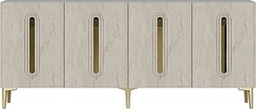 Rany 180 - White, Travertine, Gold
