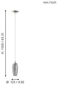 Eglo 96343 - LED Csillár zsinóron FARSALA 1xG9/2,5W/230V