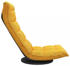 mustársárga szövet forgó matracszék