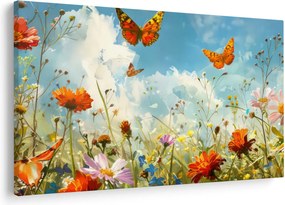 Kép - Pillangók a nyári réten (90x60 cm)