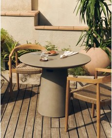 Itai beton kerti étkezőasztal, ⌀ 90 cm - Kave Home