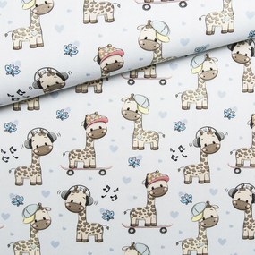 Függöny anyaga Cukiságok: Zsiráfok