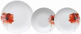 Tognana 18 darabos Étkészlet, Madison Papavero, porcelán, színes